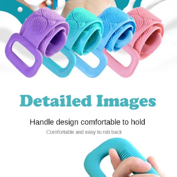 Dual Sided Exfoliating Personal Back Body Scrubber with Belt Handle - Picture 10 of 14